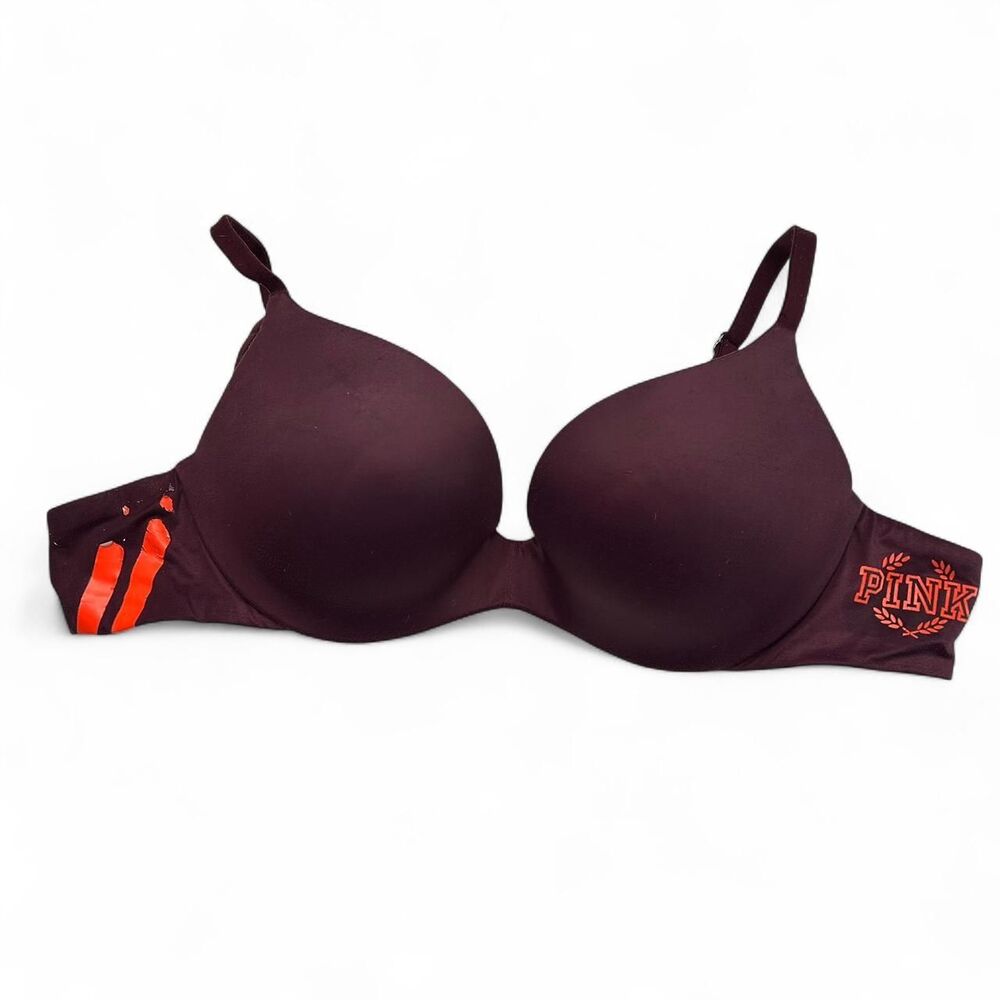 Victoria's Secret PINK burgundy push up bra Size 34B